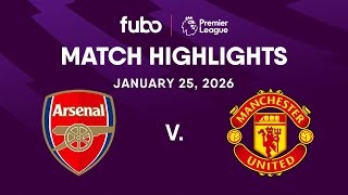 Arsenal FC vs. Manchester United | PREMIER LEAGUE HIGHLIGHTS | Week 23 | Fubo Canada