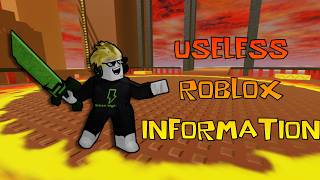 Useless But Cool Facts About Roblox