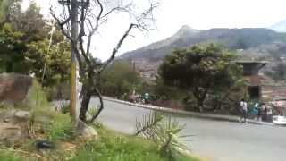 Driving Through the Colombian Hillside