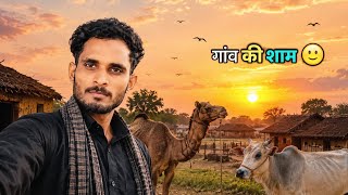 Village peacefull Sunset ❤️ | शाम hote ही गांव का नजारा बदल गया 😲