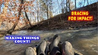 TAKING IT IN THE CREEK FOR THE FIRST TIME | vlog, couple, life, tiny house, homesteading, off-grid |