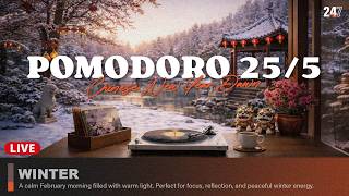 LIVE 🍊 Chinese New Year Dawn | 24/7 Winter Ambience Pomodoro Focus Music for Study & Relax