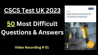 CSCS Test 2023 | CSCS Card UK | CSCS | CSCS Card Test Questions 2023 | CSCS Test Preparation 2023