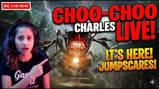 THE SCARIEST TRAIN RIDE! Choo-Choo Charles LIVE Jumpscares! Diya is Live. E 244 #shortsfeed #shorts