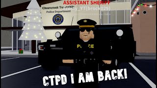 Roblox | Mano County CTPD | I am back!