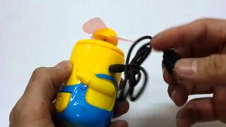 rechagable fan cartoon พัดลมชาร์จไฟ น่ารัก