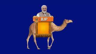camel BJP party green screen video #bjp #rahul 