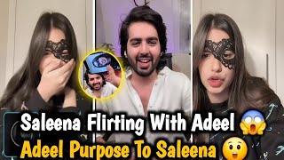Saleena Flirting With Adeel 😱 | Adeel Ne Saleena Ko Purpose Kia 😯 | Saleena Chaudhary Tiktok Live 