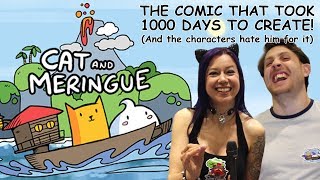The comic that hates it's author! Cat And Meringue - the cute indie comic strip that took 1000 days!