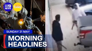 Trapped men freed from Laos cave; Melbourne suburban street fight | 9 News Australia