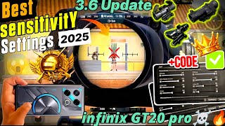 Infinix Gt 20 Pro 3.6 Update Best Sensitivity Infinix Gt 20 Pro Pubg/Bgmi Gameplay #pubg #pubgmobile