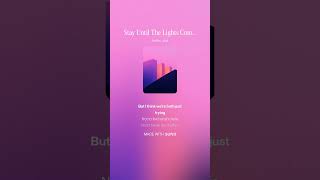 Stay Until The Lights Come On