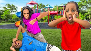 Grounded Teen Loses It and gives Her Little Brother Dj A Bloody Nose  