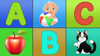 ABC Phonics Song for Kids | A is for Apple 🍎 | B is for Baby 👶 | Alphabet Learning Video | ABC song