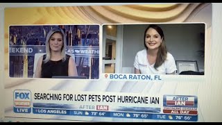 Fox News interviews Dr. Lindsay Butzer  | Hurricane Ian and Lost Pets!