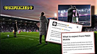 FM26 Mobile Confirmed Features | Football Manager 26 Mobile Preview