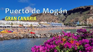 Puerto de Mogan, Gran Canaria 💙 4K walking tour 🌴Canary Islands, Spain (Winter 2023)