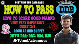 DDB - Important questions - How to pass - B.Tech 3rd year - R22/R23/R24/R25 - Jntuh