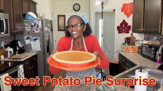 Sweet Potato Pie Surprise  | Fall Delight | @cookingsemi-homemadewithJoyce