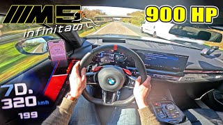 900HP BMW M5 G90 Infinitas does 200MPH / 320KMH on AUTOBAHN!