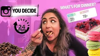 I Let My Instagram FOLLOWERS Decide What I Ate For 24 HOURS !