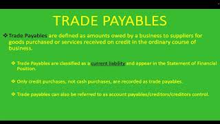Trade Payables Explained