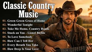 Best Old Country Songs 🎸 Green Green Grass Of Home, Stuck on You 🎸 Classic Country Music 60s 70s 80s