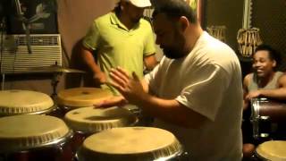 Creando fusion sambacaribeña con Nelson Bello conga solo invitado de Connecticut.