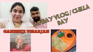 SUNDAY VLOG |GANESHJI VISARJAN |CHILLA DAY | Like , Share & Subscribe Now ❤️ @UpasanaBrandRoute #vlog #BR