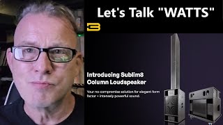 BassBoss Sublim8 Column Loudspeaker Specs - Should We Care That It's 4,000 WATTS?