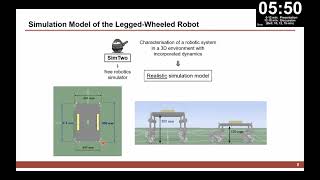 Realistic 3D Simulation of a Hybrid Legged-Wheeled Robot