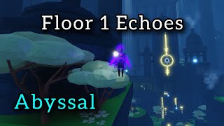 All 12 Echoes on Floor 1 in Abyssal on Roblox!