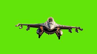 F-16 Fighting Falcon Jet Green Screen Footage 4K UHD