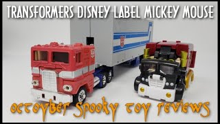 Transformers Disney Label Mickey Mouse as Optimus Prime as Mickey Mouse - THE EVIL SKELETOYS