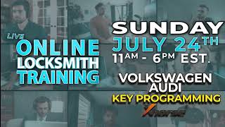 Live Online Training July 24 2022 - Volkswagen Audi Key Programming with Xhorse Programmers & Tools