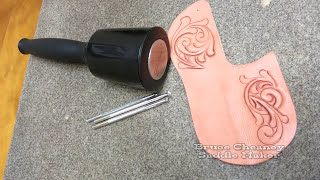 Leather Craftool Maul For Stamping Designs And Patterns Into Leather - More YouTube Tooling Leather