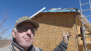 Off Grid Senior on a Roof. Time for Gable End Fascia!
