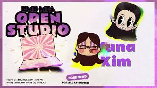 Fall 2025 UConn DMD MFA Open Studio Music Poster