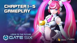 Gate Six - Chapter 1~5 gameplay - CBT - Android on PC - Mobile - F2P - KR