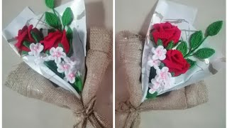 part 3 making a beautiful #bouquet adding #jute #sheet
