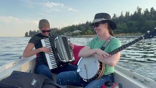 Emily & Stephanie sing 'Sweet Child of Mine' by Gun's and Roses w/ Tinyboatsesson on Bainbridge Isle