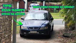 stock ecotec v6+t first drive with new turbo kit (Nigel)