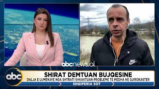 Shirat dëmtuan bujqësinë/ Dalja e lumenjve nga shtrati shkaktoi probleme në Gjirokastër