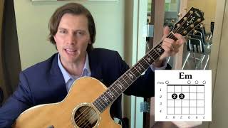 How to Play Guitar | E-minor and A-minor Chords | Guitar Lesson for Beginners 🎸