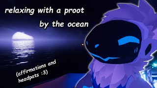 [Furry ASMR] soft affirmations by the ocean- with a smol proot~ :3