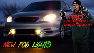 EXTREMELY RARE AND EXPENSIVE TRD GRILL GETS CHOPPED TO FIT MY NEW LED FOGLIGHTS