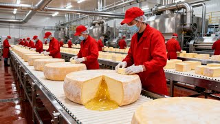 Inside a Modern Cheese Factory You’ve Never Seen Before | How Cheese Is Made (Full Process)