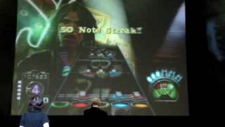 Video Games Live Gateshead Nov 2009 Guitar Hero Aerosmith on expert winner Sweet emotion part 2