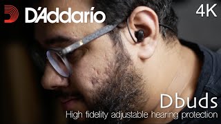 High Fidelity adjustable hearing protection - D'addario Dbuds Review | UtsavMusic 4k