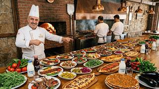 INSANE Turkish Street Food Feast! Kebabs, Pide & Lahmacun | Ultimate Food Table